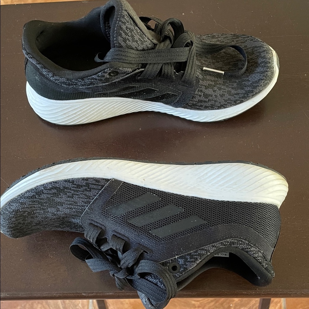 Adidas Black and Gray Athletic Shoes